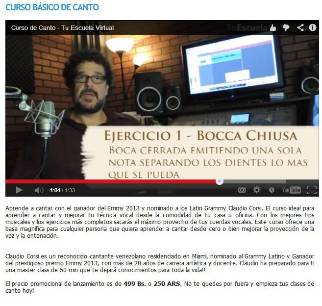 Curso de Canto con el ganador del Emmy 2013!