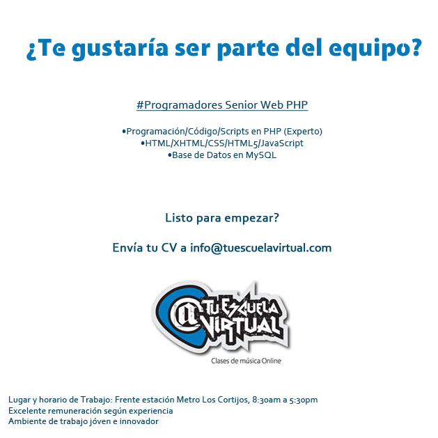 Expandimos nuestro equipo – Buscamos programadores con talento