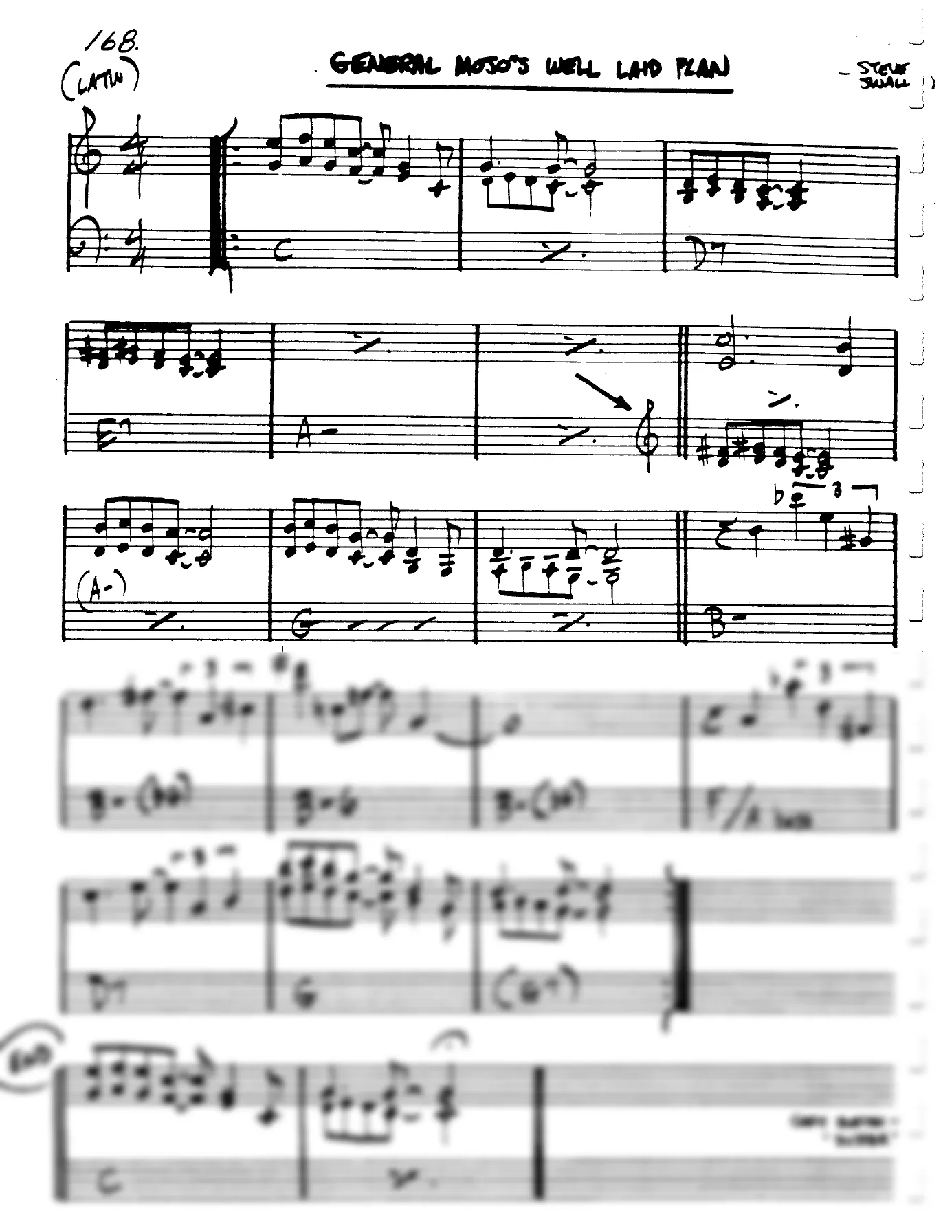 Vista previa de la partitura de General Mojo's Well Laid Plan para Lead sheet (clave de Do)