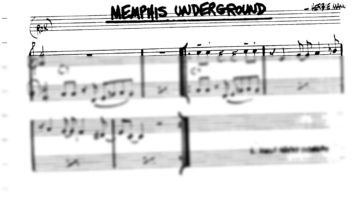 Vista previa de la partitura de Memphis Underground para Lead sheet (clave de Do)